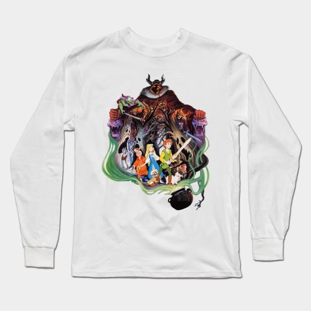 Black Cauldron Movie Poster Long Sleeve T-Shirt by bwoody730